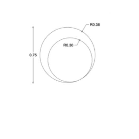 Κρεμαστός Καθρέπτης Iron Twin Φ95 εκ. Copper (Rame Χαλκού)